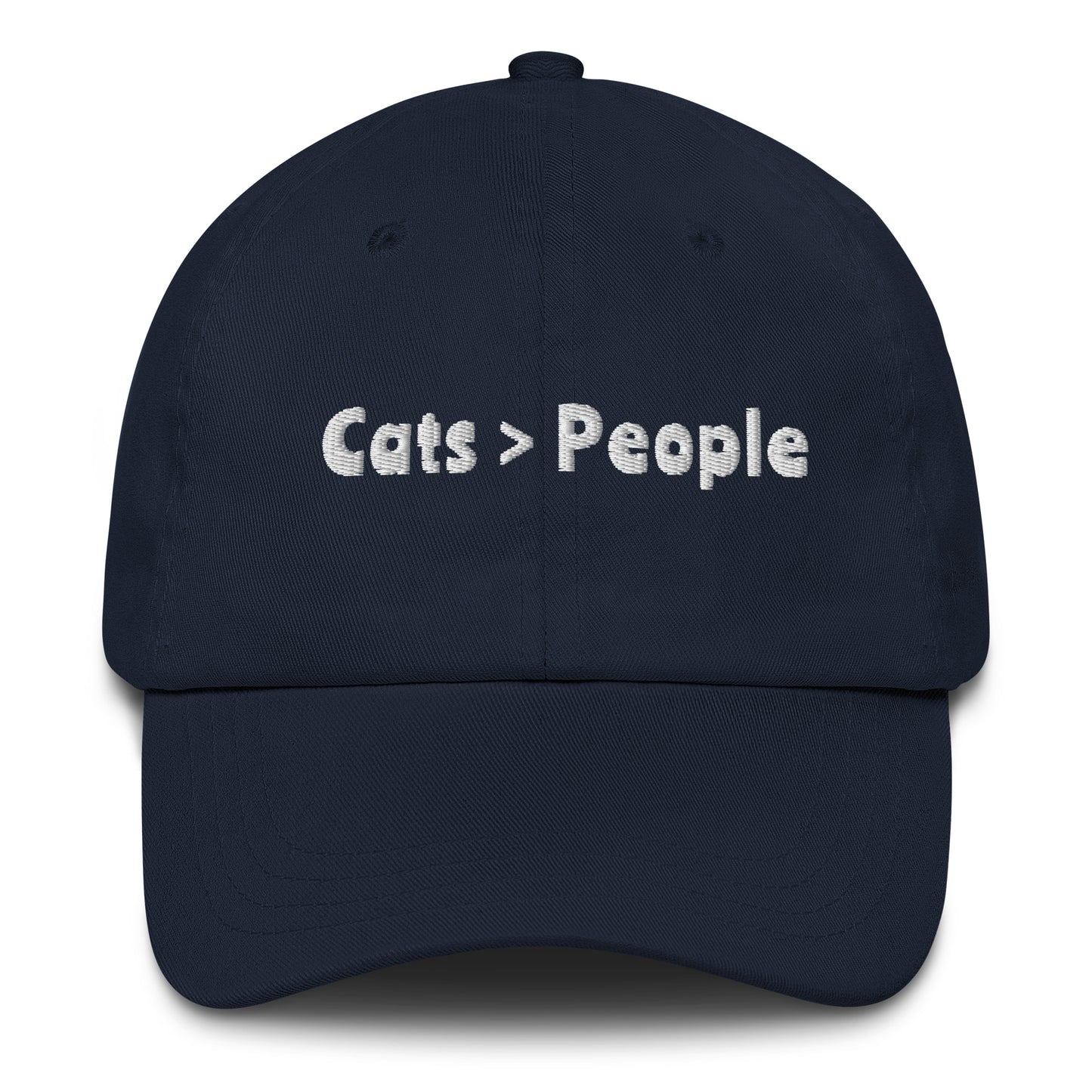 Cats > People Embroidered Hat