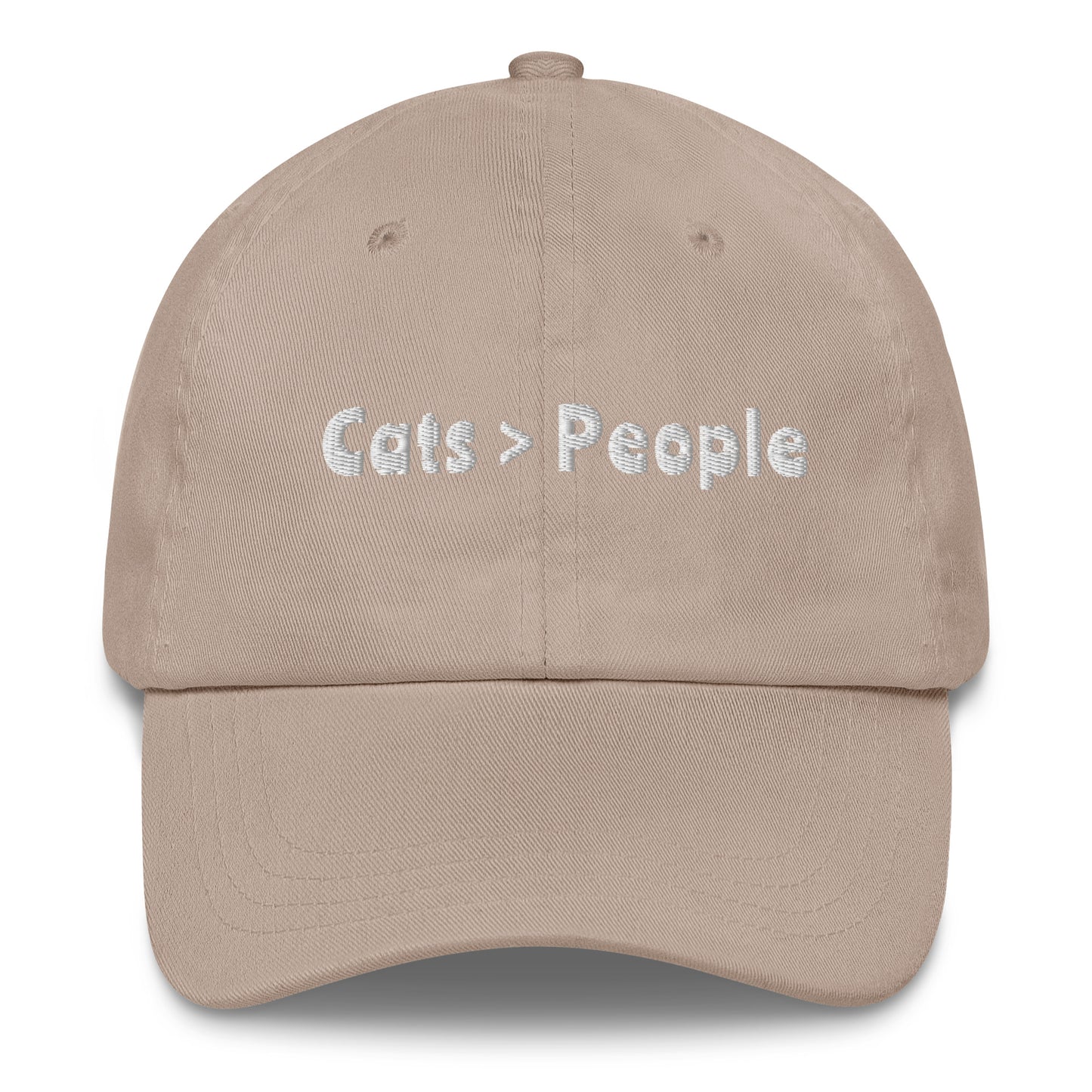 Cats > People Embroidered Hat