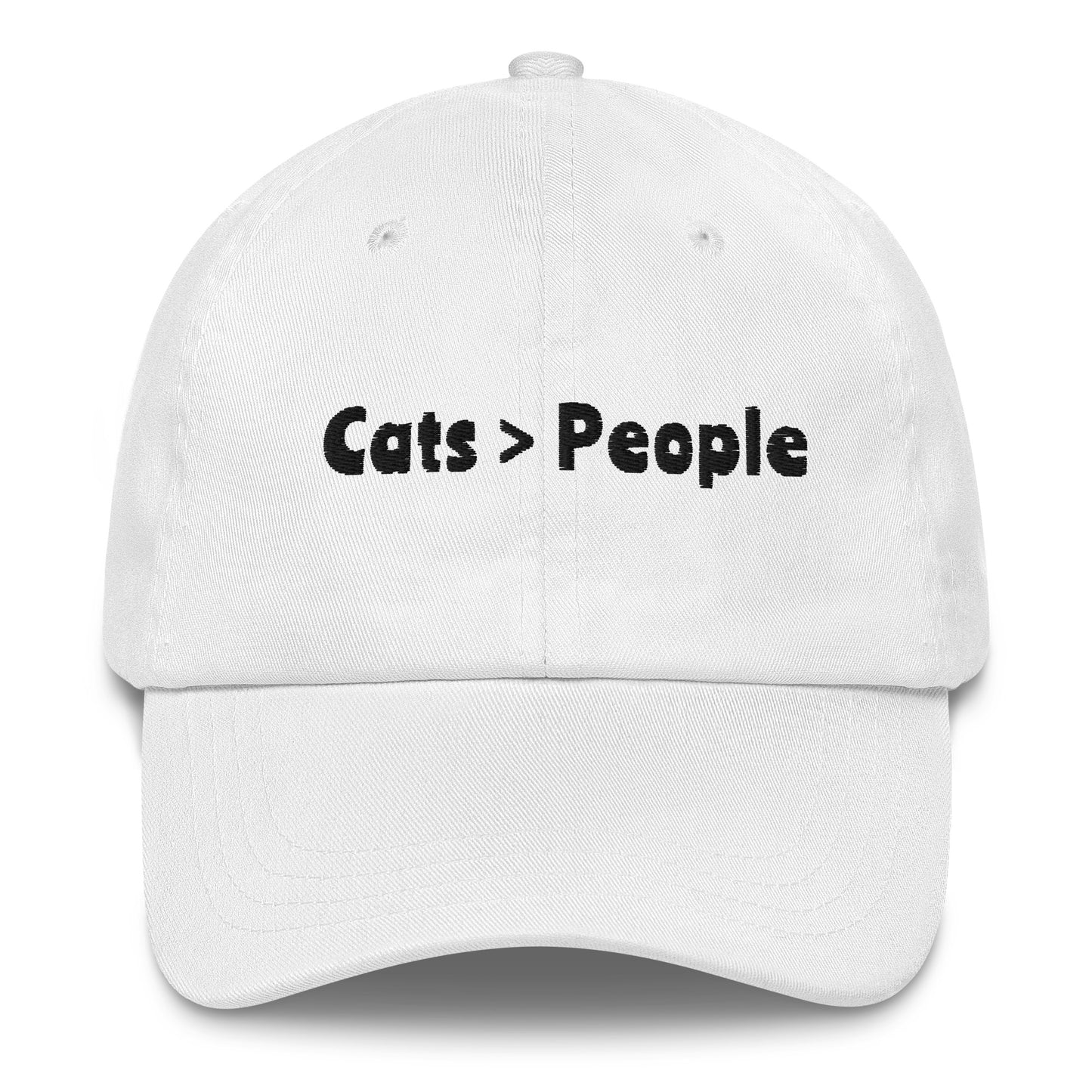 Cats > People Embroidered Hat